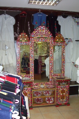 Kalotaszegi fésülködő tükör