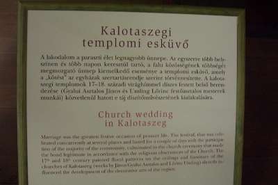 Kalotaszegi templomi esküvő